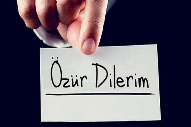 ÖZÜR DİLEMEK