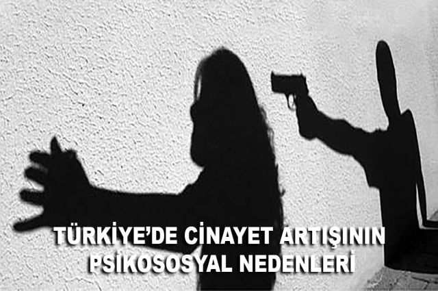TÜRKİYE’DE CİNAYET ARTIŞININ PSİKOSOSYAL NEDENLERİ