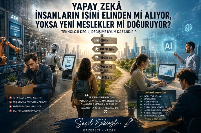 Yapay Zekâ İnsanların İşini Elinden mi Alıyor, Yoksa Yeni Meslekler mi Doğuruyor?