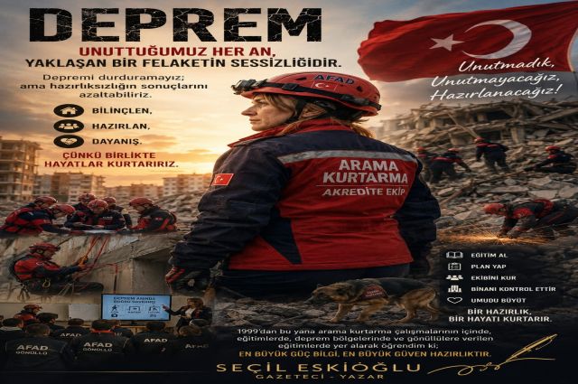 DEPREM: UNUTTUĞUMUZ HER AN, YAKLAŞAN BİR FELAKETİN SESSİZLİĞİDİR