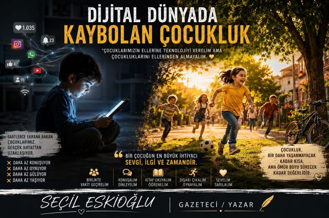 Dijital Dünyada Kaybolan Çocukluk